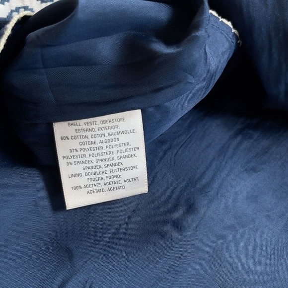 Anthropologie Maeve Fourth Street Swing Blue Pattern Skirt Womens Size 10 - Picture 9 of 13